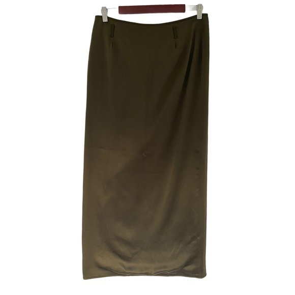 Philosophy Di Alberta Ferretti Silk Skirt Green 6 - Picture 4 of 4